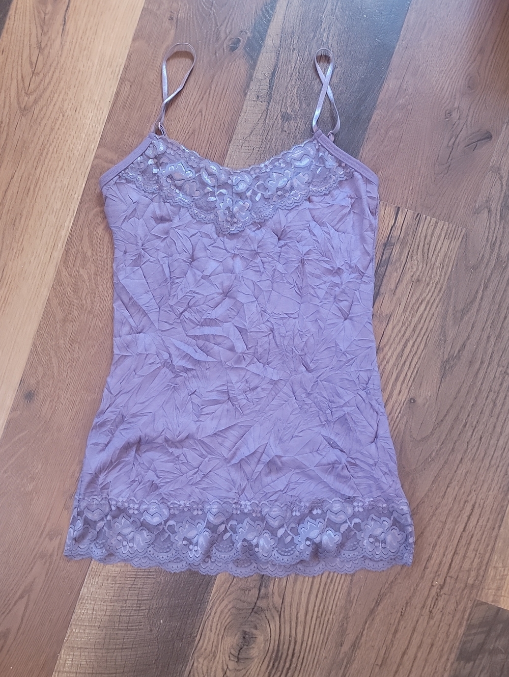 Maurices Lavender Lace Trim Camisole Tank